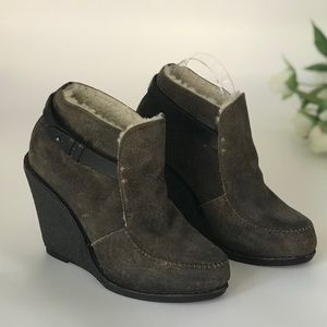 NEW Rag & Bone Brown Sukh Wedge Booties